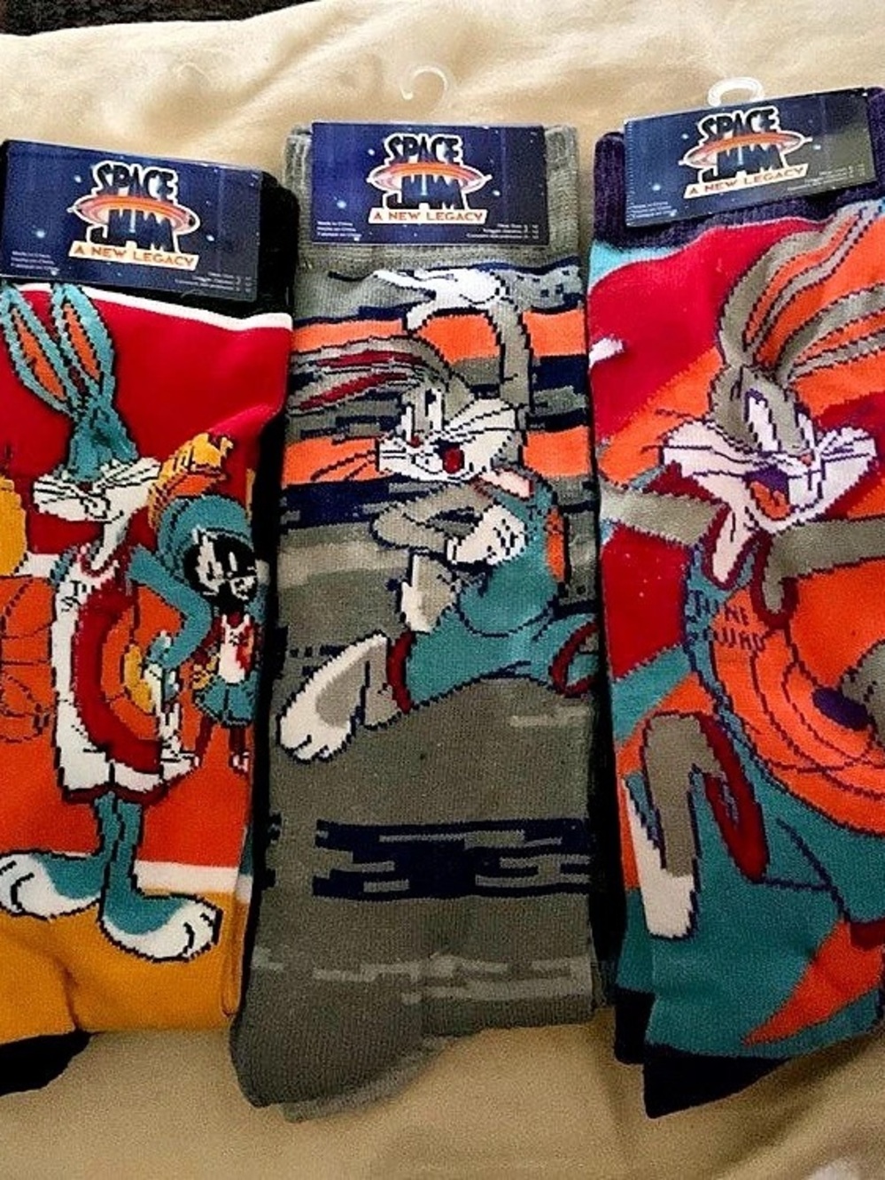 Looney Tunes Space Jam Character Socks 6-Pair 3 Packs NWT